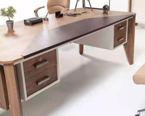 Arredamento per ufficio Scrivania Armadio per documenti Tavolino Tavolo Armadio 3 pezzi.
