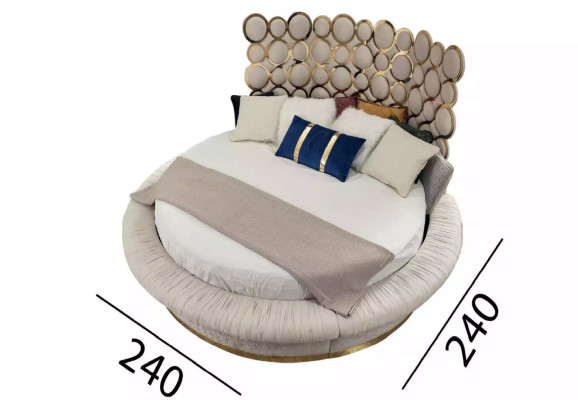 Moderno set da camera da letto letto + 2 comodini + toeletta + specchio 5 pezzi