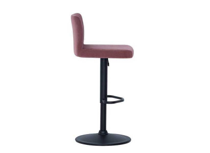 Sedia moderna rosa, sgabello da bar di design in tessuto elegante, mobili di lusso, sgabello.