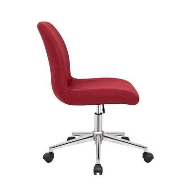 Sedia per ufficio rossa, sedia di lusso, sedia da ufficio da capo, nuova, tessuto, sedia da design, arredamento.