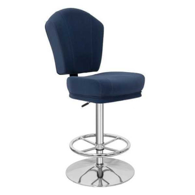 Sgabello da bar moderno, design in metallo, sgabello da pranzo, sgabello da bar, blu, nuovo