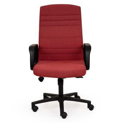 Sedia per ufficio moderna di alta qualità in stile gaming, sedia girevole rossa.