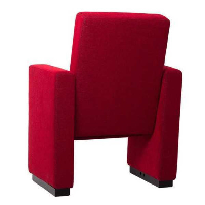 Poltrona Divano monoposto Design di lusso Rosso Sedia Classica Tessuto Tessile Nuovo