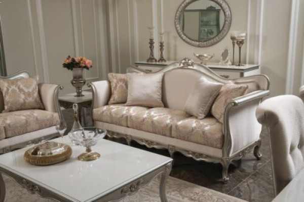 Divano 3 + 1 + 1 tavolino da caffè Tavolino da salotto Set di poltrone 5 pz.