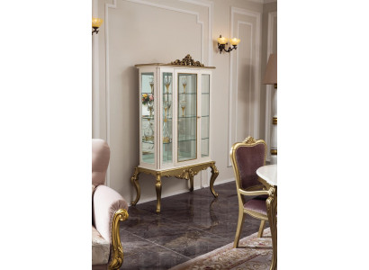 Vetrina Regale di lusso in legno credenza armadi soggiorno vetrina nuova