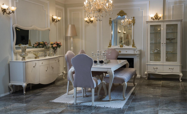 Vetrine classiche Vetrina Vetrina in vetro Mobili italiani in legno