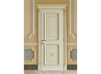 Porte interne Barocco Rococò su misura con telaio, porte in legno massiccio classico italiano