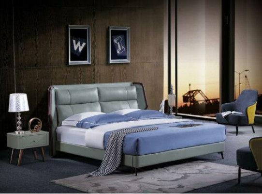 Letto 2x Comodini 3 pezzi. Mobili italiani Camera da letto Letti Legno Nuovo Set