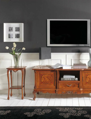 Mobile TV basso armadio rtv tavolo soggiorno in legno + tavolino nuovo