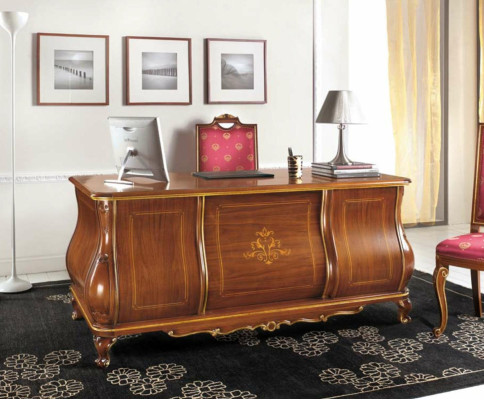 Scrivania classica da ufficio per capo - Mobili italiani per ufficio - Nuovo