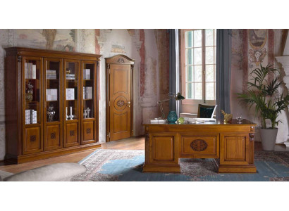 Scrivania Tavolo d'ufficio Tavoli in legno pregiato Stile barocco rococò antico 185x90cm