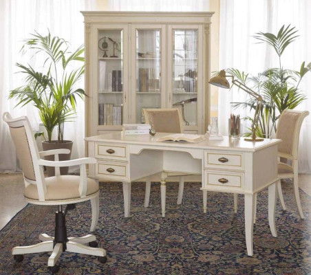 Scrivania Tavolo da ufficio Tavolo da designer classico Tavoli da ufficio Barocco Rococò Nuovo