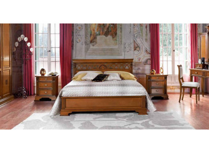 Letto matrimoniale Letto matrimoniale Design di lusso Letti Barocco Rococò Stile antico