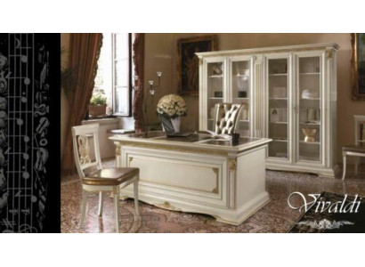 Scrivania Ufficio Tavolo di Legno Massello Tavoli Barocchi Rococò Stile Antico 186x91cm Nuovo