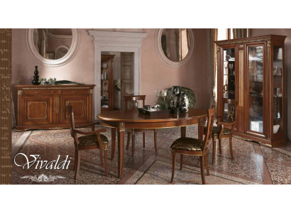 Tavolo da pranzo Gruppo tavolo Sala da pranzo Soggiorno Legno Barocco Rococò Mobili italiani