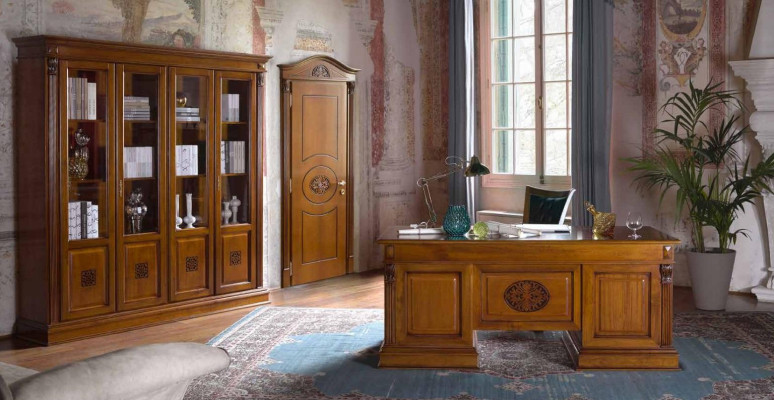 Porta barocca + telaio, porte interne su misura, porte in legno classiche