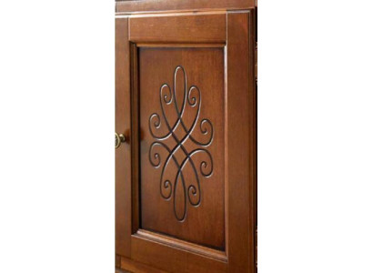 Soggiorno stile antico in legno, mobile porta tv in stile barocco italiano.