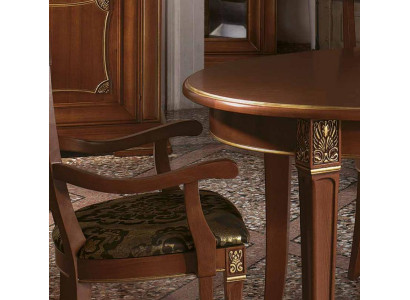 Tavolo da pranzo Gruppo tavolo Sala da pranzo Soggiorno Legno Barocco Rococò Mobili italiani