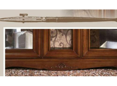 Sala da pranzo Completo Tavolo Madia Set di 4 Sedie Vetrina Barocco in Legno Massello