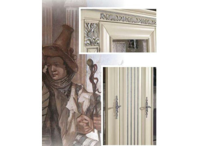 Ufficio Libreria Scaffale Armadio di classe Mobili di lusso italiani Armadietto antico Legno massiccio