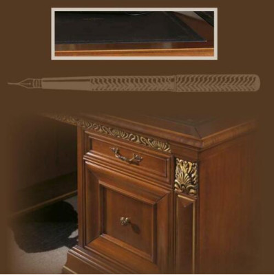 Scrivania Ufficio Tavolo Classico Designer Ufficio Tavoli Barocco Rococò Legno Massello