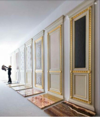 Set da ufficio di lusso di Washington in Italia Mobili d'epoca Barocchi Rococò in legno massello 3 pezzi.