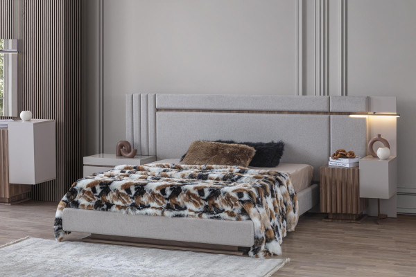 Set camera da letto design di lusso Letto 2x Comodino Armadio 4 pezzi Nuovo