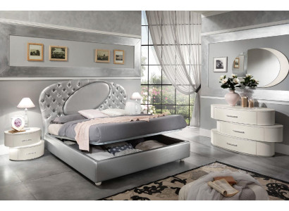 Set di lusso 7 pezzi. Letto comodino comò specchio armadio nuovo