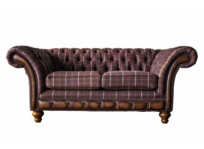 Chesterfield divano a due posti mobile divano 2 posti sofà imbottito salotto divanetti