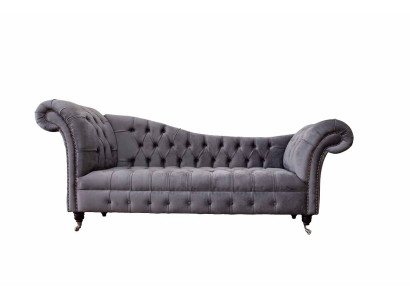 Chesterfield divano a 3 posti design divano imbottito tessuto sedile divani di lusso