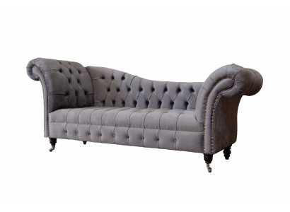 Chesterfield divano a 3 posti design divano imbottito tessuto sedile divani di lusso
