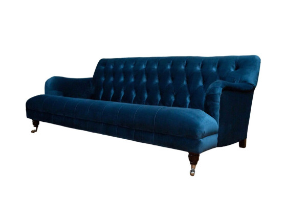 Chesterfield Design Divano Poltrona di lusso in tessuto nuovo