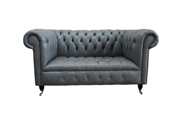 Divano Chesterfield Divano Divani Divano classico a due posti in pelle