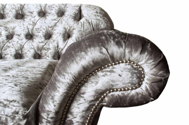 Chesterfield imbottito in tessuto Divano 2 posti Divano Design Divani in tessuto di lusso