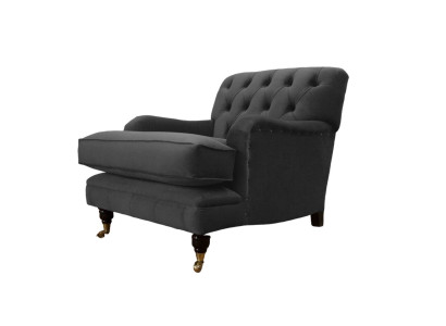 Chesterfield poltrona divano imbottito monoposto design divani tessuto nuovo