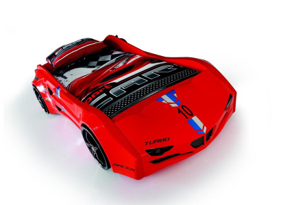 Auto da corsa Letto per bambini Letto auto Camera da letto per bambini Letti Mobili Rossi