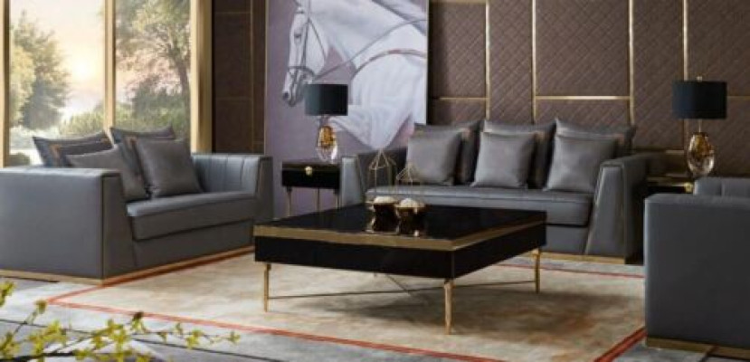 Divano componibile 3 pezzi Set Divani design Divani imbottiti in pelle Relax