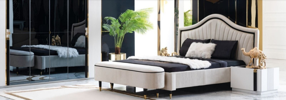 Set 3 pezzi Camera da letto Letto 2 comodini Stile Mobili italiani Nuovo