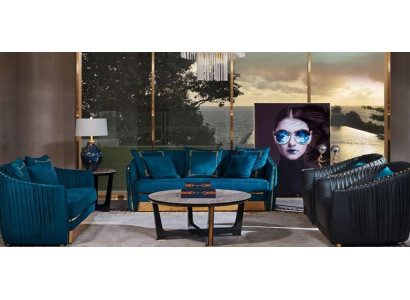 Set da divano 5 pezzi divano poltrona tavolino da caffè moderno divani in pelle divano