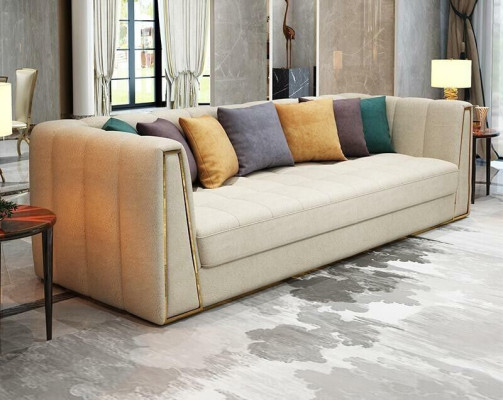 Sofà Set Divano Designer Divano in Pelle 3-2-1 Posti Divano Moderno Decorativo