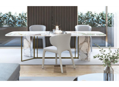 Mobili di lusso Tavoli in marmo 180x90cm Soggiorno Hotel Sala da pranzo Tavolo Designer Nuovo