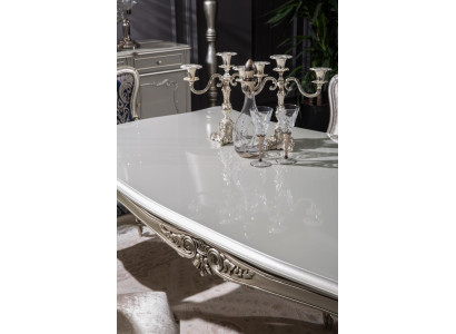 Tavolo di lusso, tavolo da pranzo, sala da pranzo, tavolo di legno, tavoli, mobili Art déco.