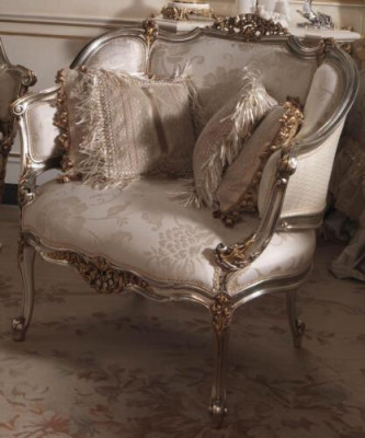 Sedia monoposto Italia divano imbottito design tessile seduta cuscino sedile sofà