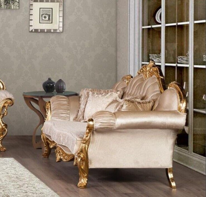 Set di divani di lusso 3+3 posti, tavolino, set di divani poltrona divani 2 pezzi.