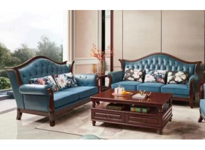 Set di divani 3+2 posti Set di divani, divano poltrona in pelle di lusso