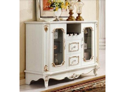 Classico mobiletto credenza con vetrina comò mobile vetrina armadio stile barocco