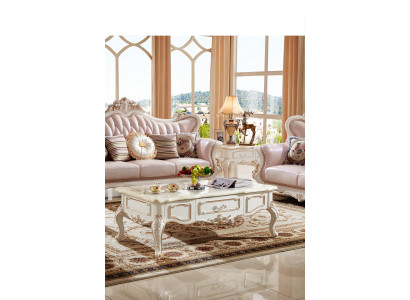 Tavolino Bianco Tavoli Soggiorno Design Classico Elegante Mobili