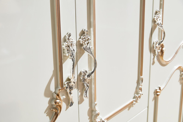 Armadio bianco Design elegante della camera da letto Mobili classici di lusso