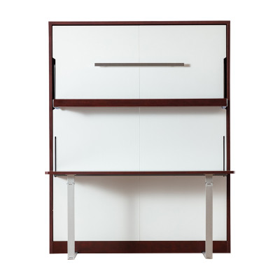 Scrivania Scaffale Letto 2 in 1 Armadio Letto Mobile Tavolo Letto a Scomparsa Letti