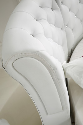 Chesterfield Rotondo Letto Mobili Letti Imbottiti Mobili Camera da Letto Letto in Pelle Hotel